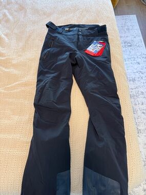 Helly Hansen Navy Waterproof Ski Pants with Snap Waist NWT Ski Free Lifalof